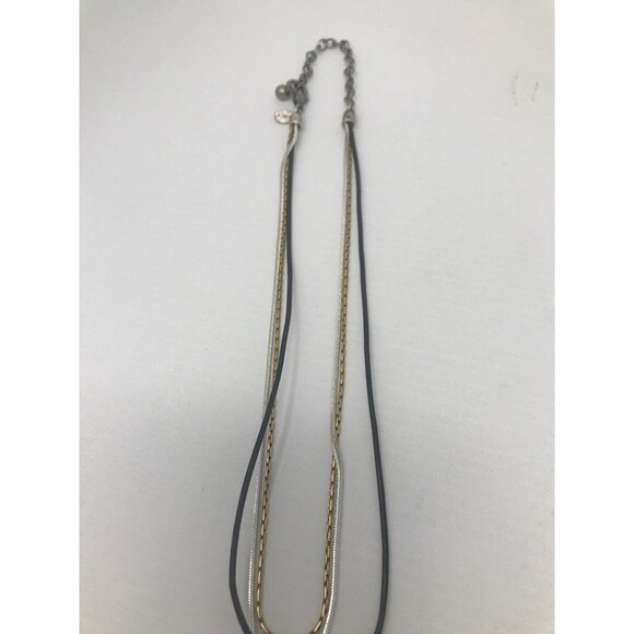 CHICO'S Pendant Necklace Metallic Multi Tone Silver Tone Copper Tone - Picture 5 of 8